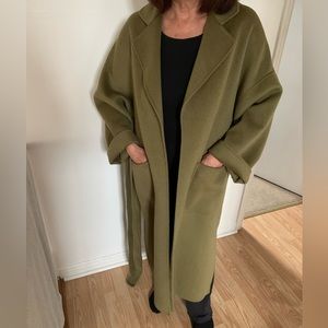 Mango wool blend oversized long coat